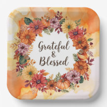 Ação de Graças do outono com abóboras de flores