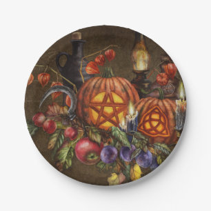 Prato De Papel Ação de Graças Mágica