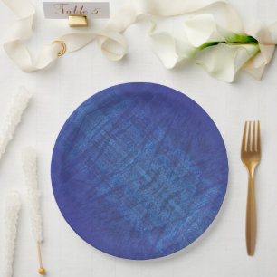 Prato De Papel Aceitação Padrão de Chibori Azul Violeta
