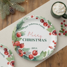 Acordeão de Natal com Folhas de Azevinho e Frutas 