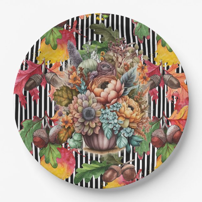 Prato De Papel Acorn está no outono (Frente)