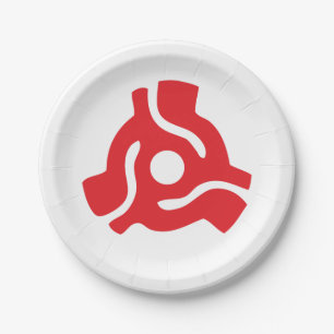 Prato De Papel Adaptador de vinilo de 7 polegadas e 45 rpm insere