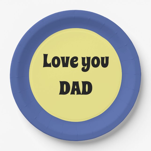 Prato De Papel Adesivo grande de ponto amarelo (Frente)