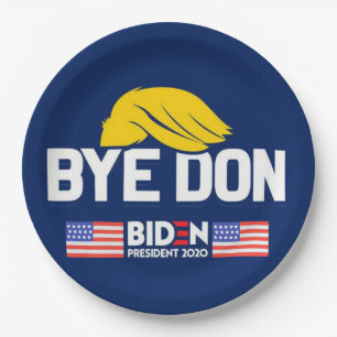 Prato De Papel Adeus Don BIDEN 2020 Presidente HARRIS