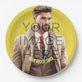 Prato De Papel Adicionar Fotografias Personalizadas de Partes de 