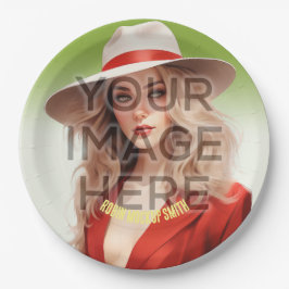 Prato De Papel Adicionar Fotografias Personalizadas de Partes de 