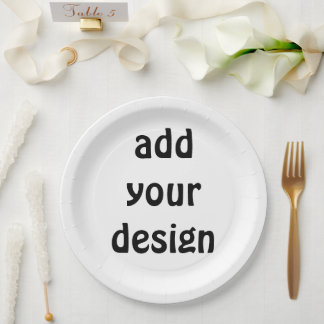 Prato De Papel adicionar seu design