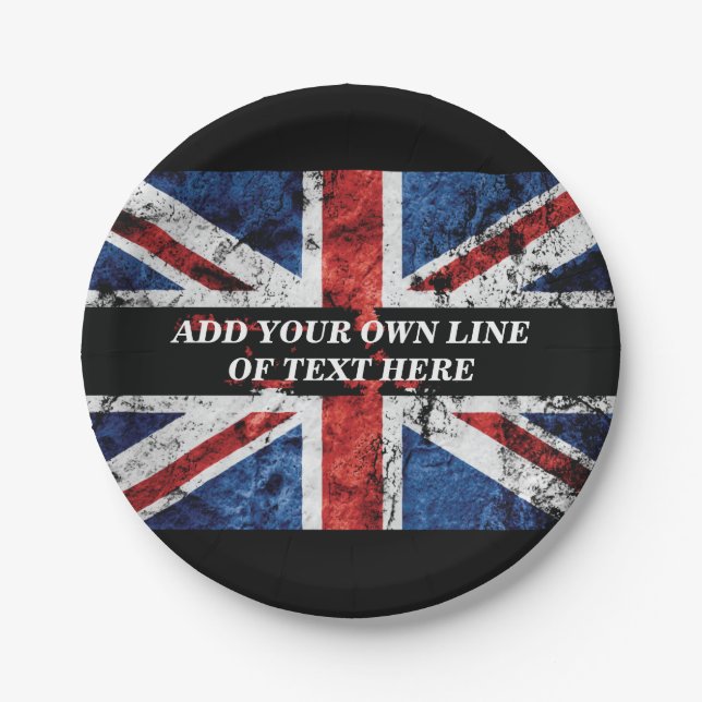 Prato De Papel Adicione seu texto ao Travesseiro decorativo de si (Frente)