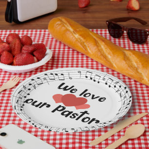Prato De Papel Adoramos Nosso Pastor