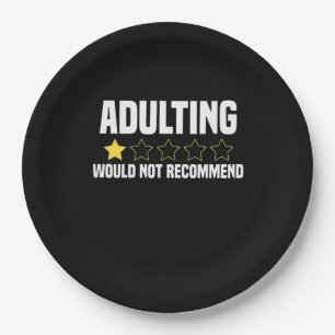 Prato De Papel Adultos Sobreclassificados