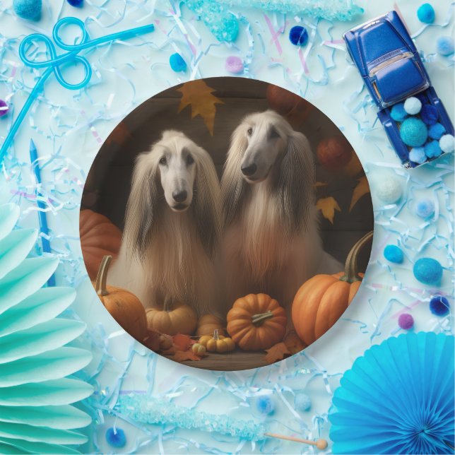 Prato De Papel afghan hound Puppy Autumn Delight Pumpkin (Festa)