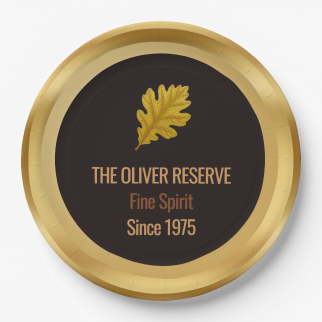 Prato De Papel Aged to Perfection Gold Edition Whisky Celebration (Frente)