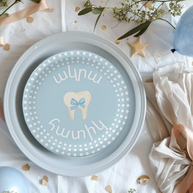 Prato De Papel Agra Hadig-Armênio - Primeiro dente (Agra Hadig Armenian Letters, First Tooth party)