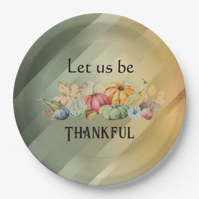 Prato De Papel Agradecemos (Frente)