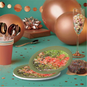 Prato De Papel Aguarela indiana do WildFlower da escova de