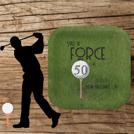 Prato De Papel Ainda é uma força personalizada verde de 50 Golf