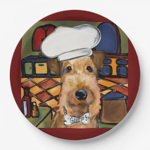 Prato De Papel Airedale Terrier