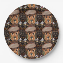 Prato De Papel Airedale Terrier