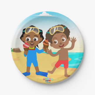 Prato De Papel Akili Summer Party Paper Placas 1