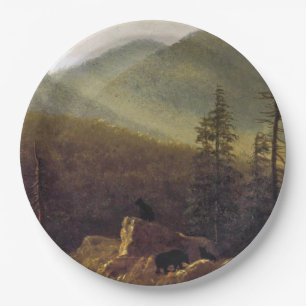 Prato De Papel Albert Bierstadt, Ursos na Selvagem