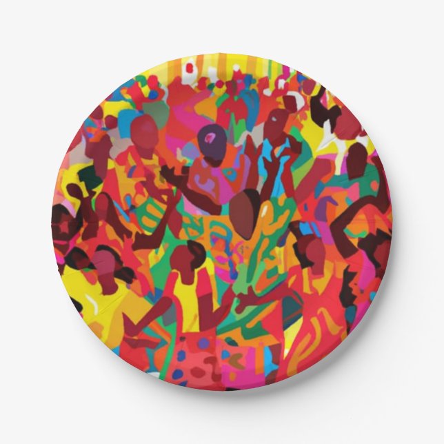 Prato De Papel Alegre-Se E Sinta O Espírito Santo (Frente)