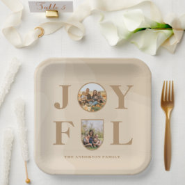 Prato De Papel Alegria | Arca bege Minimalista Moderna - Duas Fot