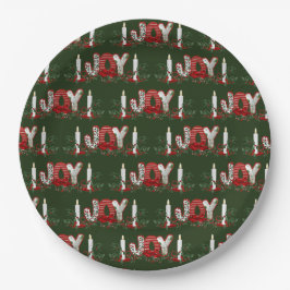 Prato De Papel Alegria de Natal