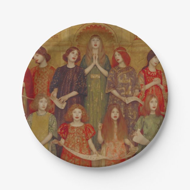 Prato De Papel Aleluia (por Thomas Cooper Gotch) (Frente)