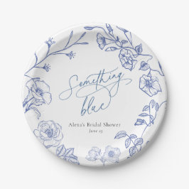 Prato De Papel Algo Chá de panela Azul