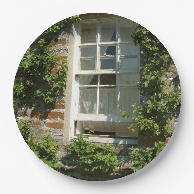 Prato De Papel Algodão Inglês Eu Agradeço (Frente)