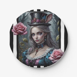 Prato De Papel Alice no País das Maravilhas