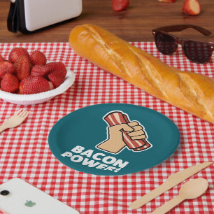 Prato De Papel Alimentação de bacon