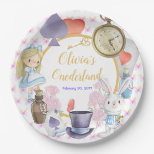 Prato De Papel Alisa em Onederland