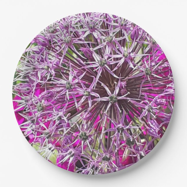 Prato De Papel Allium & Flowers de Verão (Frente)