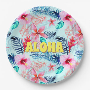 Prato De Papel Aloha - Edição de Verão