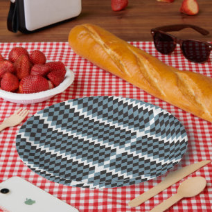 Prato De Papel alta ilustração da capa gráfica damask,