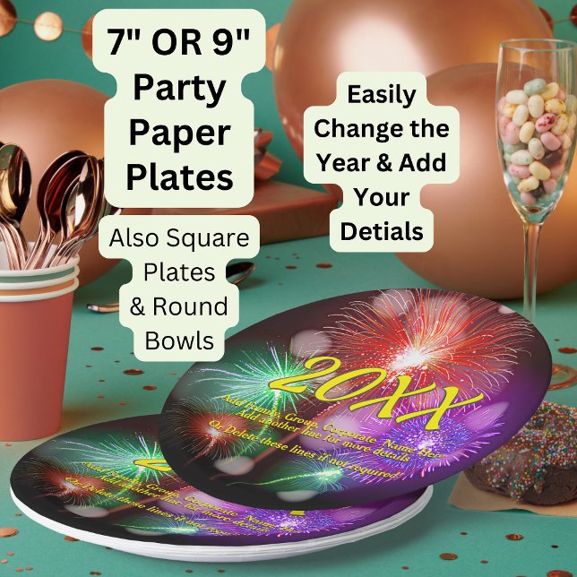 Prato De Papel Alterar Ano, Adicionar Qualquer Nome Texto Novo An (Criador carregado)