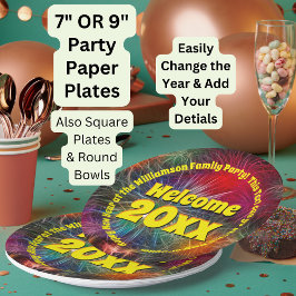 Prato De Papel Alterar Ano Editar Texto Adicionar Nome Novo Ano 2