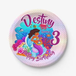 Prato De Papel Alterar Nome de Idade Personalizar Festa de aniver