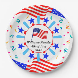 Prato De Papel Alterar qualquer texto EUA Sinalizar Independência