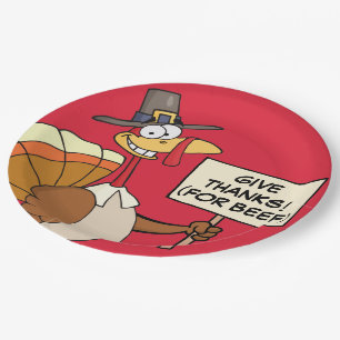 Prato De Papel Alternativos à Turquia para o Janta de Ação de Gra