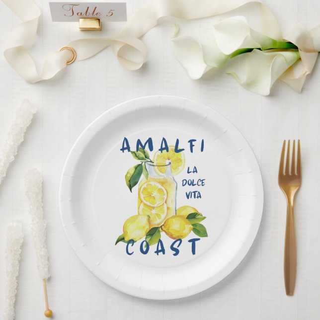 Prato De Papel Amalfi Coast – La Dolce Vita Limoncello  (Casamento)