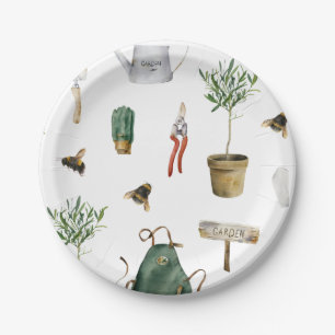 Prato De Papel Amante de plantas de festas de jardim