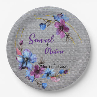 Prato De Papel Amante de prata