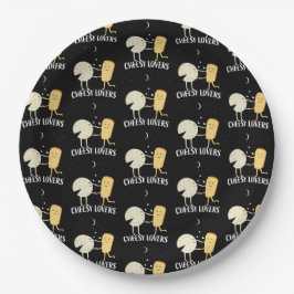 Prato De Papel Amantes De Queijo E Connoisseur