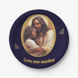 Prato De Papel Amar um ao outro