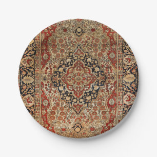 Prato De Papel Amarelo-laranja-queimado-Caxan-persa 