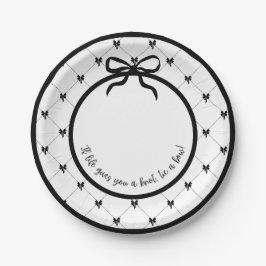 Prato De Papel Amarrar uma placa de Arco de 7"