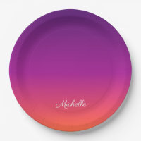 Ambre de gradiente roxo, rosa e laranja