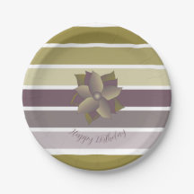 Ameixa E Faixa Dourada Ampla